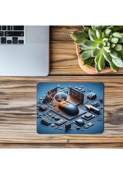 Kule Pc ve Crt Monitörlü Mousepad - 19X23 cm 2 mm Dikdörtgen Ithal Baskılı Mouse Pad modelleri