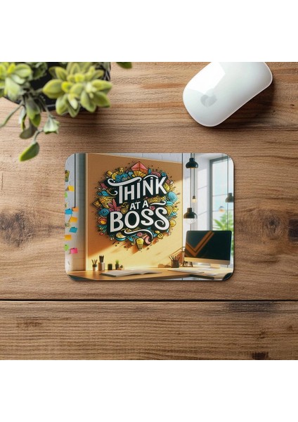 Yönetici Zihniyeti Mouse Pad – Canlı Renkli - 19X23 cm 2 mm Dikdörtgen Ithal Baskılı Mouse Pad fırsatları