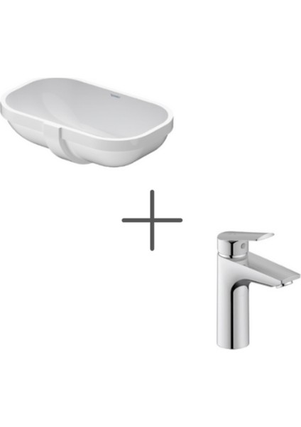 D-Code 49 cm Tezgahaltı Lavabo ve No.1 Lavabo Bataryası, Medium