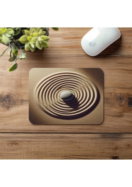 Ortada Tek Taşlı Spiral Kum Mouse Pad - 19X23 cm 2 mm Dikdörtgen Ithal Baskılı Mouse Pad fırsatları