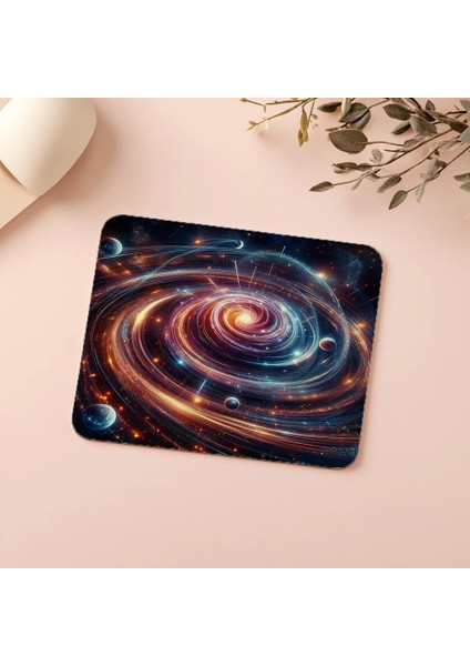 Hipnotik Galaksi Hareketi Mouse Pad - 19X23 cm 2 mm Dikdörtgen Ithal Baskılı Mouse Pad indirimleri