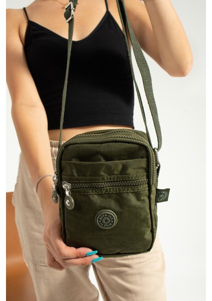 Unisex Telefonluk, Cüzdan, Kartlık, Çapraz Askılı Omuz Çantası, 18X13CM