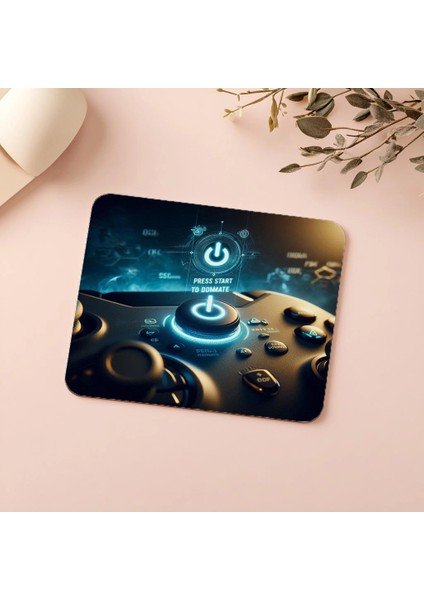 Press Start Yazılı Güçlü Gamer Mousepad - 19X23 cm 2 mm Dikdörtgen Ithal Baskılı Mouse Pad indirimleri