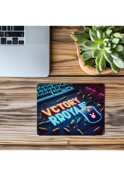 Victory Royale Yazılı Parlak Gamer Mousepad - 19X23 cm 2 mm Dikdörtgen Ithal Baskılı Mouse Pad modelleri
