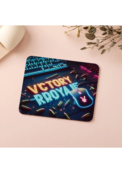 Victory Royale Yazılı Parlak Gamer Mousepad - 19X23 cm 2 mm Dikdörtgen Ithal Baskılı Mouse Pad indirimleri
