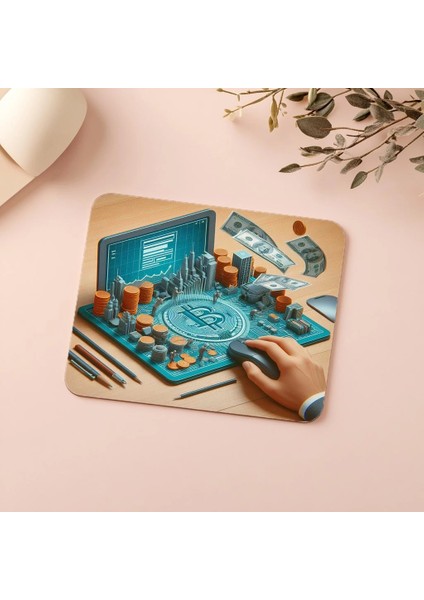 Kablo Dağınıklığıyla Gerçekçi Retro Mouse Pad - 19X23 cm 2 mm Dikdörtgen Ithal Baskılı Mouse Pad indirimleri