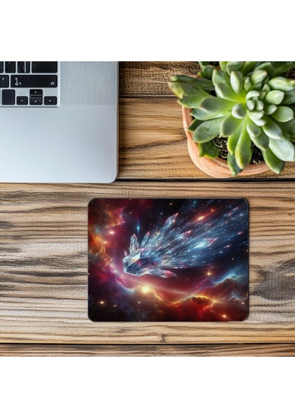 Kuyruklu Yıldız Izli Kozmik Mousepad - 19X23 cm 2 mm Dikdörtgen Ithal Baskılı Mouse Pad modelleri