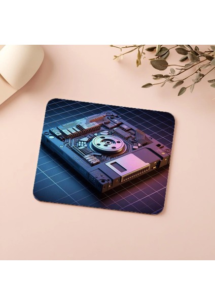 Yarı Takılı Disketli Mousepad – Retro Drive - 19X23 cm 2 mm Dikdörtgen Ithal Baskılı Mouse Pad indirimleri