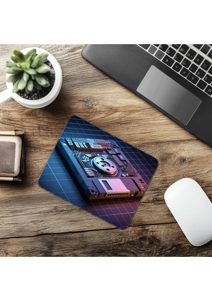 Yarı Takılı Disketli Mousepad – Retro Drive - 19X23 cm 2 mm Dikdörtgen Ithal Baskılı Mouse Pad