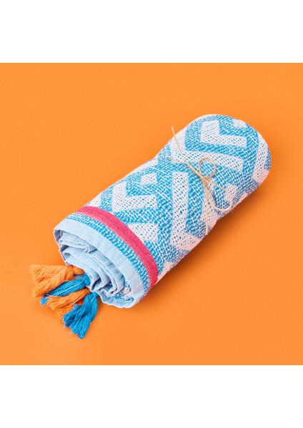 Soft Line Peştamal - Mavi - 90X160 cm