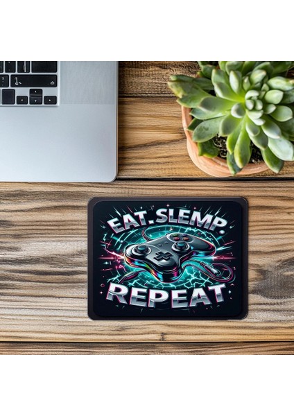 Esprili ve Işıklı Mouse Pad – Gamer Life - 19X23 cm 2 mm Dikdörtgen Ithal Baskılı Mouse Pad modelleri