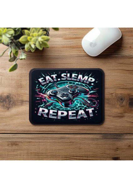 Esprili ve Işıklı Mouse Pad – Gamer Life - 19X23 cm 2 mm Dikdörtgen Ithal Baskılı Mouse Pad fırsatları