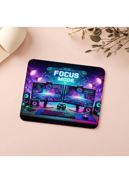 Gamer Setup Mousepad – Focus Açık - 19X23 cm 2 mm Dikdörtgen Ithal Baskılı Mouse Pad indirimleri