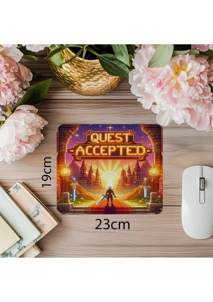 Orta Çağ Temalı Gamer Mousepad - 19X23 cm 2 mm Dikdörtgen Ithal Baskılı Mouse Pad