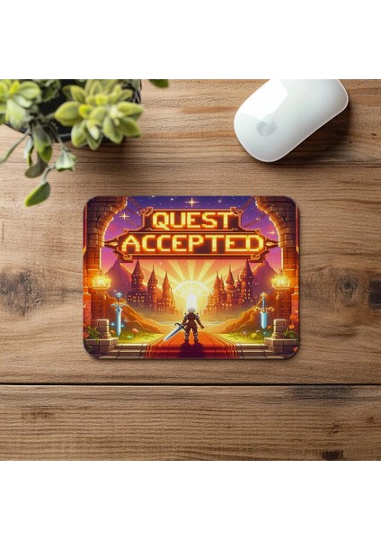 Orta Çağ Temalı Gamer Mousepad - 19X23 cm 2 mm Dikdörtgen Ithal Baskılı Mouse Pad fırsatları