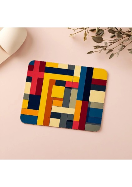 Mat Doku Üzerine Çizgisel Sanat Mouse Pad - 19X23 cm 2 mm Dikdörtgen Ithal Baskılı Mouse Pad indirimleri