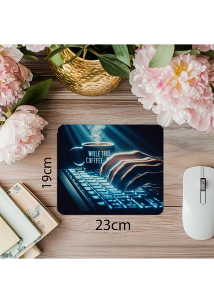 Kod + Mizah Sevenlere Özel Mouse Pad - 19X23 cm 2 mm Dikdörtgen Ithal Baskılı Mouse Pad