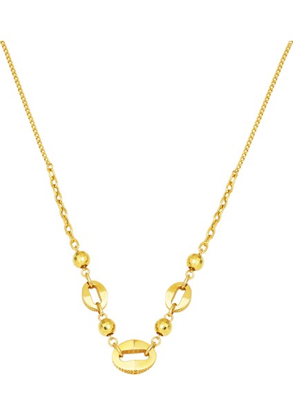 Parıltı Zinciri 14 Ayar Altın Kolye