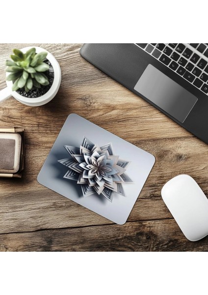 3D Kenar Gölgelendirmeli Minimal Mouse Pad - 19X23 cm 2 mm Dikdörtgen Ithal Baskılı Mouse Pad