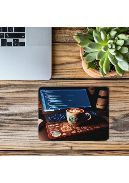 Karanlık Ortam + Renkli Sticker Kombinasyonu - 19X23 cm 2 mm Dikdörtgen Ithal Baskılı Mouse Pad modelleri
