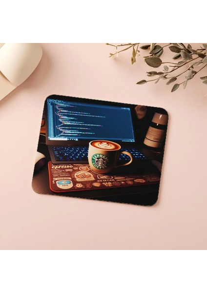 Karanlık Ortam + Renkli Sticker Kombinasyonu - 19X23 cm 2 mm Dikdörtgen Ithal Baskılı Mouse Pad indirimleri