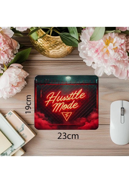 Yoğun Çalışma Ruhlu Neon Mouse Pad - 19X23 cm 2 mm Dikdörtgen Ithal Baskılı Mouse Pad