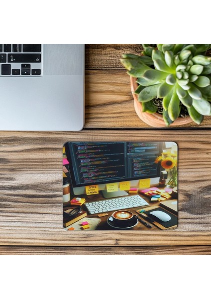 Html Kodlu Geniş Ekran Mousepad – Black Coffee - 19X23 cm 2 mm Dikdörtgen Ithal Baskılı Mouse Pad modelleri