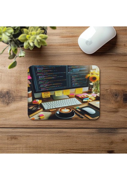 Html Kodlu Geniş Ekran Mousepad – Black Coffee - 19X23 cm 2 mm Dikdörtgen Ithal Baskılı Mouse Pad fırsatları