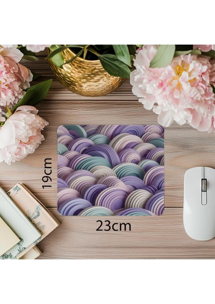 Düz ve Pastel Desenli Arklı Mouse Pad - 19X23 cm 2 mm Dikdörtgen Ithal Baskılı Mouse Pad