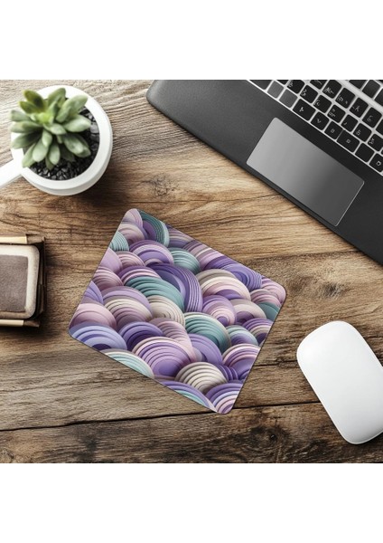 Düz ve Pastel Desenli Arklı Mouse Pad - 19X23 cm 2 mm Dikdörtgen Ithal Baskılı Mouse Pad