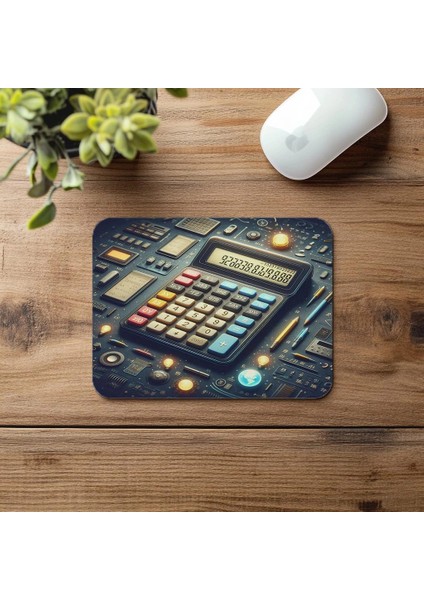 Güneş Enerjili Hesap Makinesi Mousepad - 19X23 cm 2 mm Dikdörtgen Ithal Baskılı Mouse Pad fırsatları