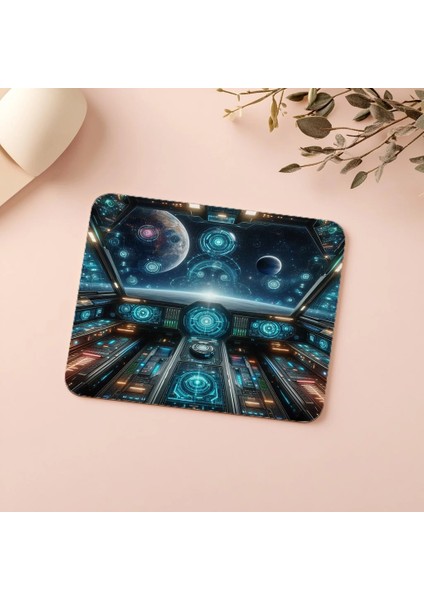 Galaksi Dışından Görünüm Mousepad - 19X23 cm 2 mm Dikdörtgen Ithal Baskılı Mouse Pad indirimleri