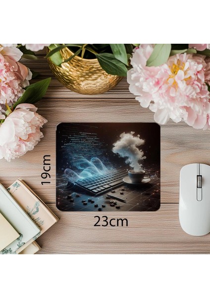 Dark Mode Kod Masası Mousepad – Hologramlı - 19X23 cm 2 mm Dikdörtgen Ithal Baskılı Mouse Pad