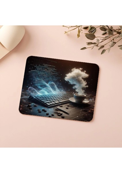 Dark Mode Kod Masası Mousepad – Hologramlı - 19X23 cm 2 mm Dikdörtgen Ithal Baskılı Mouse Pad indirimleri