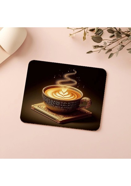 Buhardan Kod Olan Fincan Mouse Pad Tasarımı - 19X23 cm 2 mm Dikdörtgen Ithal Baskılı Mouse Pad indirimleri