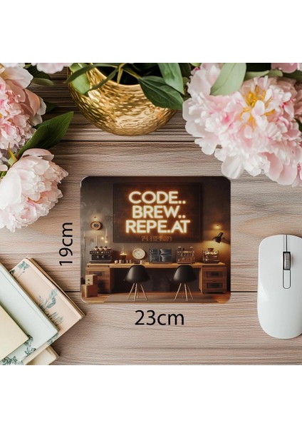 Yazılımcı Ofisine Özel Kodlu Mousepad - 19X23 cm 2 mm Dikdörtgen Ithal Baskılı Mouse Pad