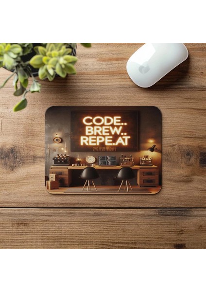 Yazılımcı Ofisine Özel Kodlu Mousepad - 19X23 cm 2 mm Dikdörtgen Ithal Baskılı Mouse Pad fırsatları