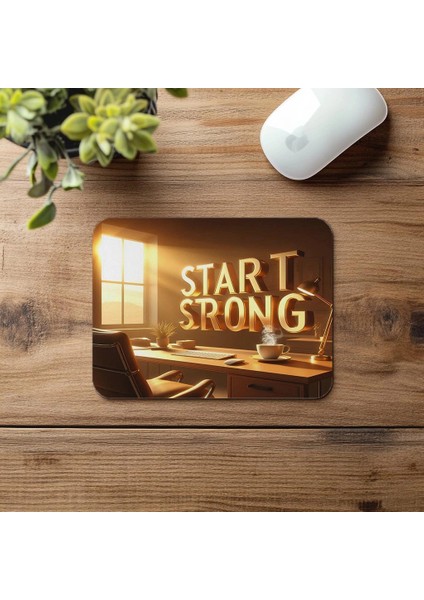 Enerjik Başlangıçlar Için 3D Tasarım Mousepad - 19X23 cm 2 mm Dikdörtgen Ithal Baskılı Mouse Pad fırsatları