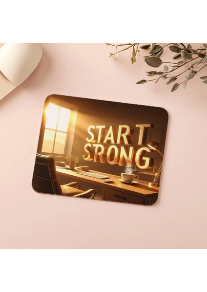 Enerjik Başlangıçlar Için 3D Tasarım Mousepad - 19X23 cm 2 mm Dikdörtgen Ithal Baskılı Mouse Pad indirimleri