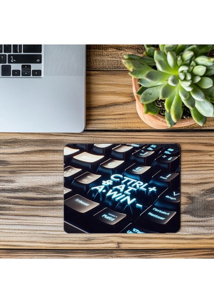 Komut Tuşları Temalı Teknolojik Mousepad - 19X23 cm 2 mm Dikdörtgen Ithal Baskılı Mouse Pad modelleri
