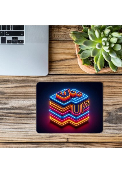 Renkli Geometrik Arka Planlı Mouse Pad - 19X23 cm 2 mm Dikdörtgen Ithal Baskılı Mouse Pad modelleri