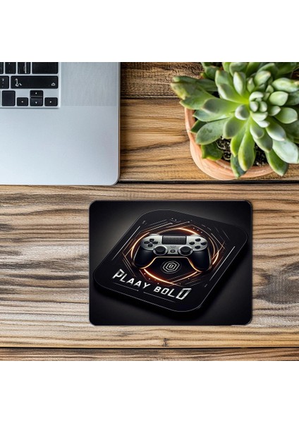 Gamer Karakterini Yansıtan Cesur Mouse Pad - 19X23 cm 2 mm Dikdörtgen Ithal Baskılı Mouse Pad modelleri
