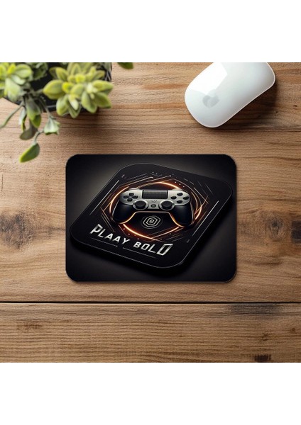 Gamer Karakterini Yansıtan Cesur Mouse Pad - 19X23 cm 2 mm Dikdörtgen Ithal Baskılı Mouse Pad fırsatları