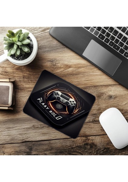 Gamer Karakterini Yansıtan Cesur Mouse Pad - 19X23 cm 2 mm Dikdörtgen Ithal Baskılı Mouse Pad