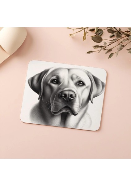 Sadık Bakışlı Labrador Tasarımı - 19X23 cm 2 mm Dikdörtgen Ithal Baskılı Mouse Pad indirimleri