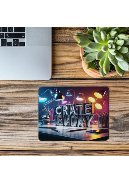 Her Gün Üret Temalı Parlak Tasarım Mouse Pad - 19X23 cm 2 mm Dikdörtgen Ithal Baskılı Mouse Pad modelleri