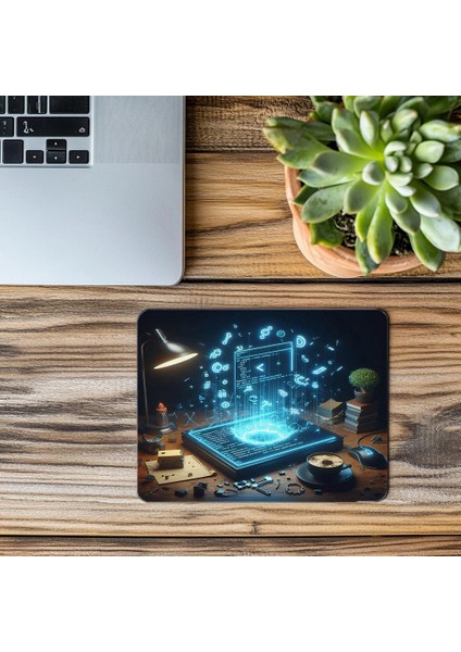 Sembol Dolu Kod Masası Mouse Pad Tasarımı - 19X23 cm 2 mm Dikdörtgen Ithal Baskılı Mouse Pad modelleri