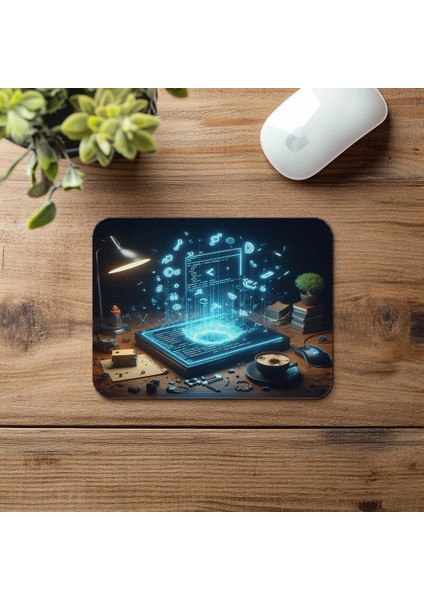 Sembol Dolu Kod Masası Mouse Pad Tasarımı - 19X23 cm 2 mm Dikdörtgen Ithal Baskılı Mouse Pad fırsatları