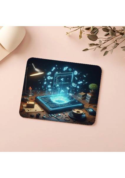 Sembol Dolu Kod Masası Mouse Pad Tasarımı - 19X23 cm 2 mm Dikdörtgen Ithal Baskılı Mouse Pad indirimleri