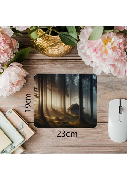 Huzur Vadisi Stilinde Zen Mouse Pad - 19X23 cm 2 mm Dikdörtgen Ithal Baskılı Mouse Pad